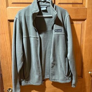Columbia Olive Fleece Outerwear
